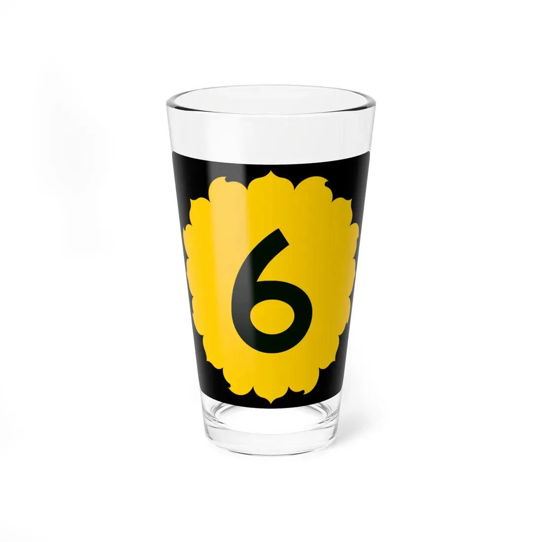 K-6 (Kansas) (Road Sign) Pint Glass 16oz 16oz - Go Mug Yourself