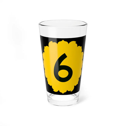 K-6 (Kansas) (Road Sign) Pint Glss 16oz 16oz - Go Mug Yourself