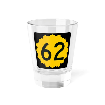 K-62 (Kansas) (Road Sign) Shot Glass 1.5oz 1.5oz - Go Mug Yourself