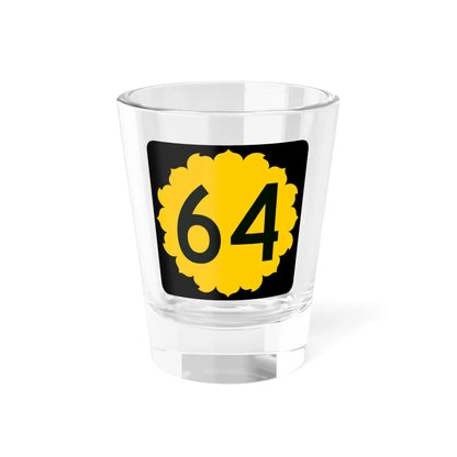 K-64 (Kansas) (Road Sign) Shot Glass 1.5oz 1.5oz - Go Mug Yourself