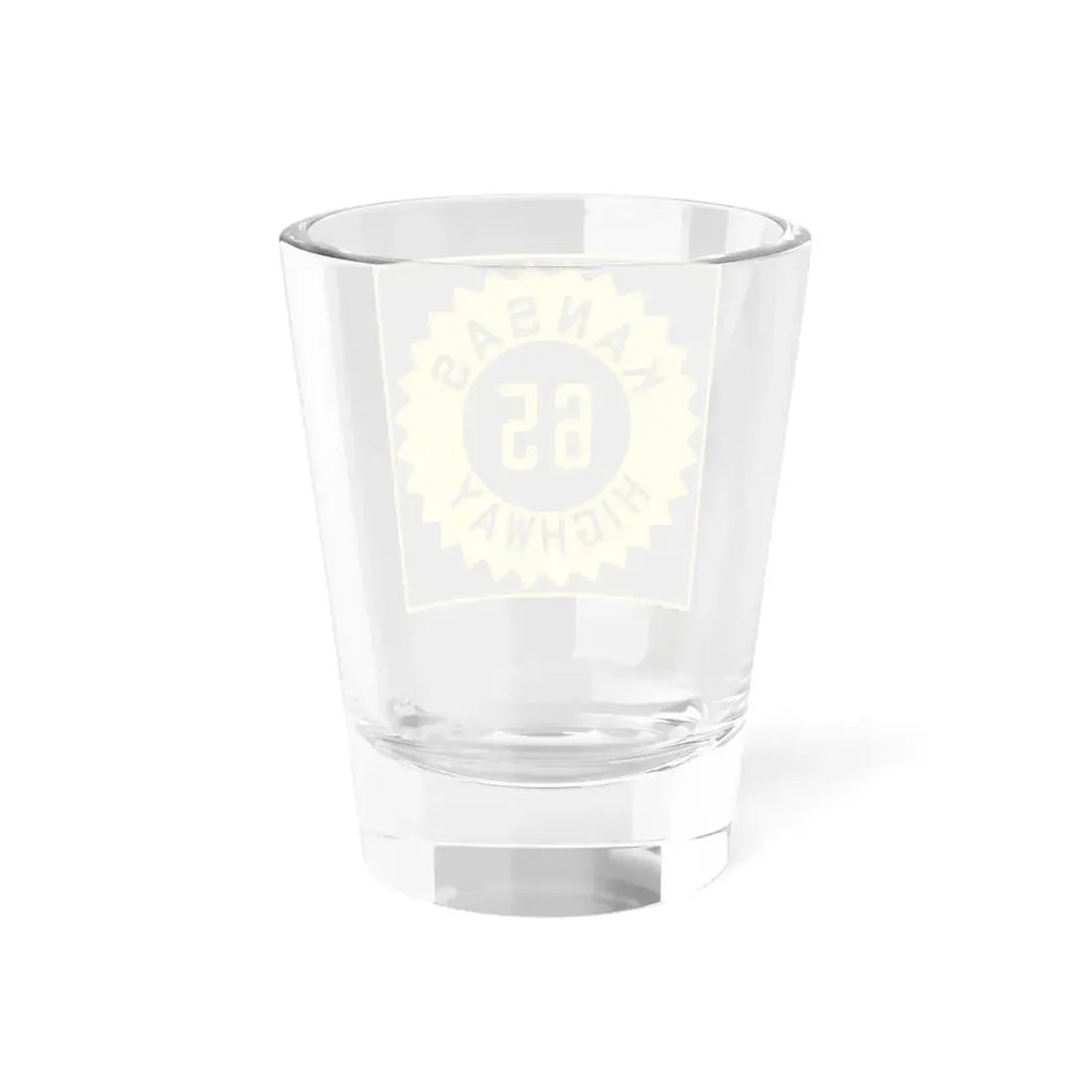 K-65 1926 (Kansas) (Road Sign) Shot Glass 1.5oz - Go Mug Yourself