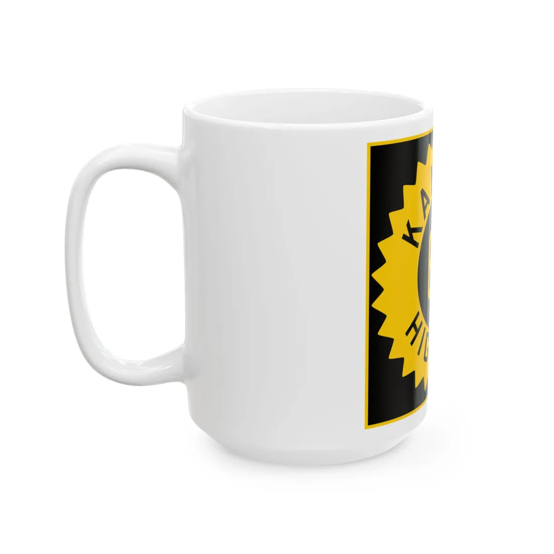 K-69 1926 (Kansas) (Road Sign) White Coffee Mug - Go Mug Yourself