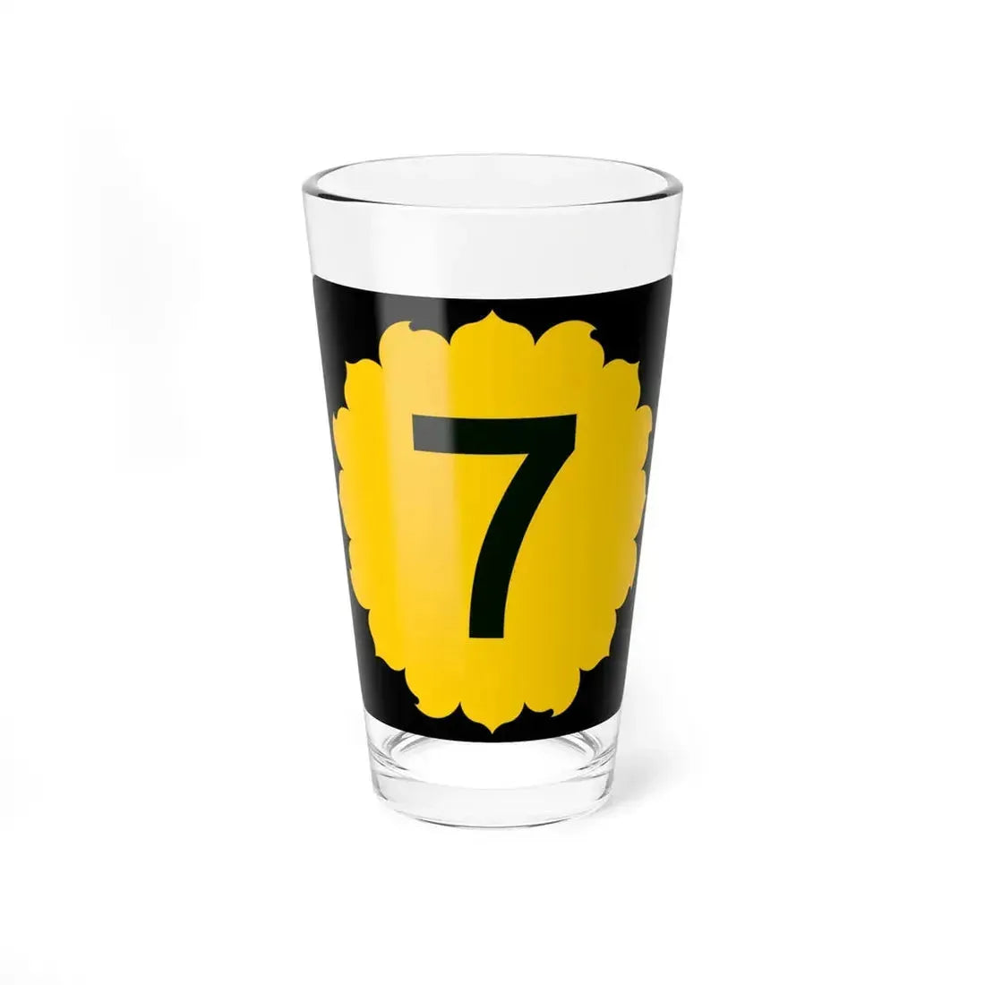 K-7 (Kansas) (Road Sign) Pint Glass 16oz 16oz - Go Mug Yourself