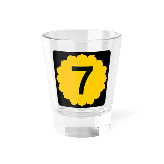 K-7 (Kansas) (Road Sign) Shot Glass 1.5oz 1.5oz - Go Mug Yourself