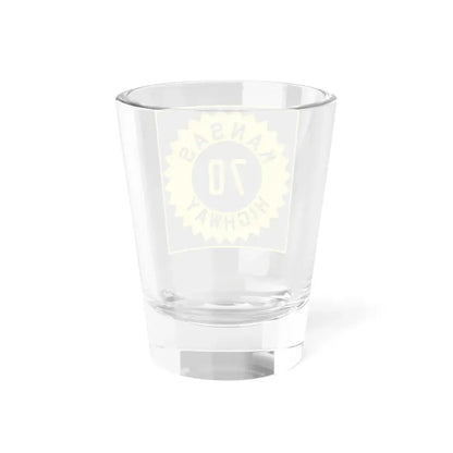 K-70 1926 (Kansas) (Road Sign) Shot Glass 1.5oz - Go Mug Yourself