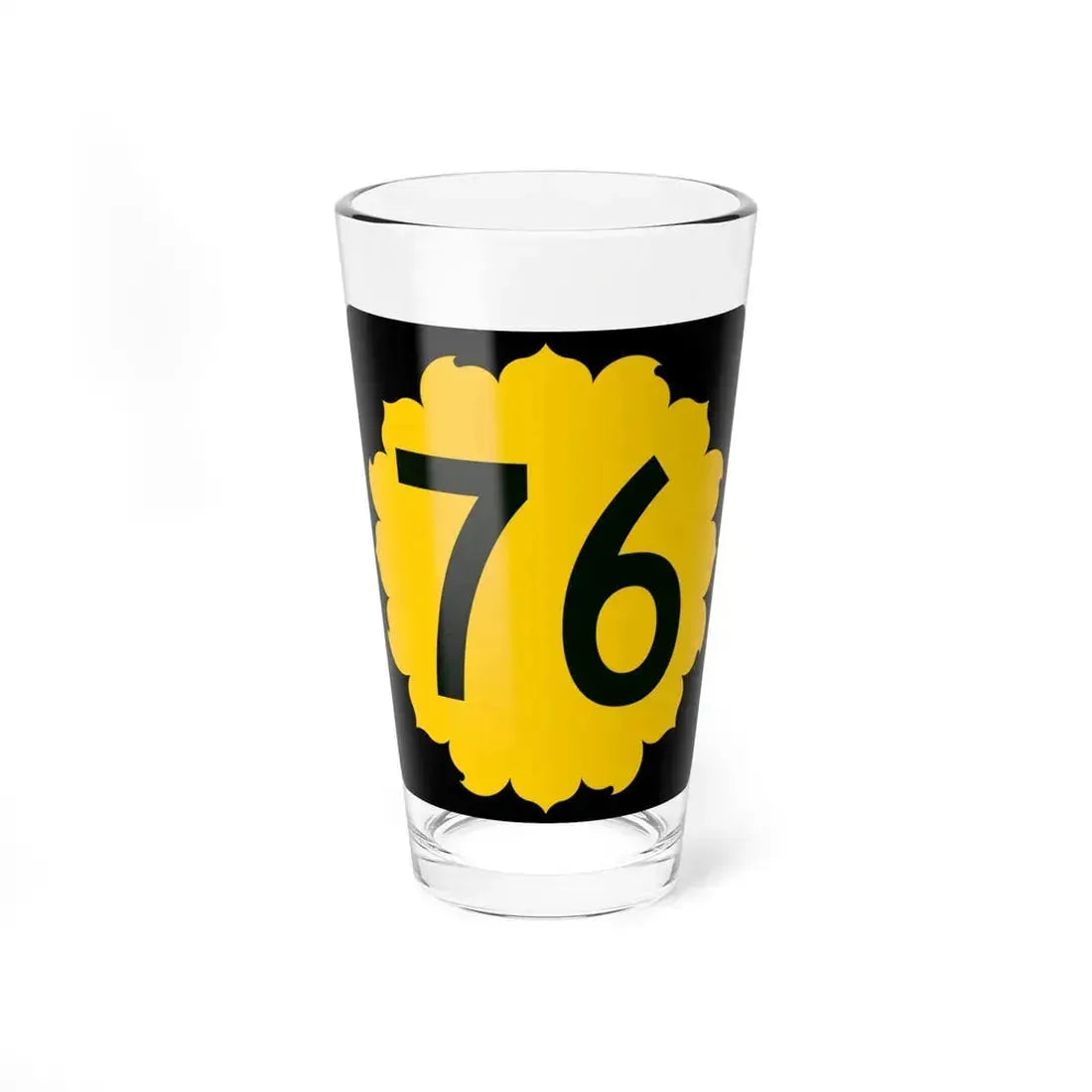K-76 (Kansas) (Road Sign) Pint Glass 16oz 16oz - Go Mug Yourself