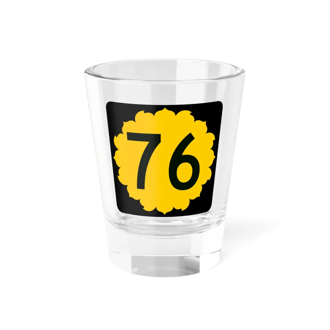 K-76 (Kansas) (Road Sign) Shot Glass 1.5oz 1.5oz - Go Mug Yourself