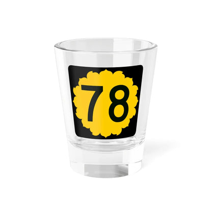 K-78 (Kansas) (Road Sign) Shot Glass 1.5oz 1.5oz - Go Mug Yourself