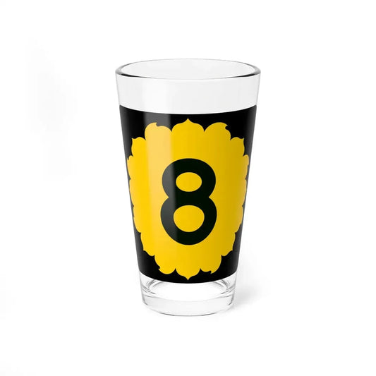 K-8 (Kansas) (Road Sign) Pint Glss 16oz 16oz - Go Mug Yourself