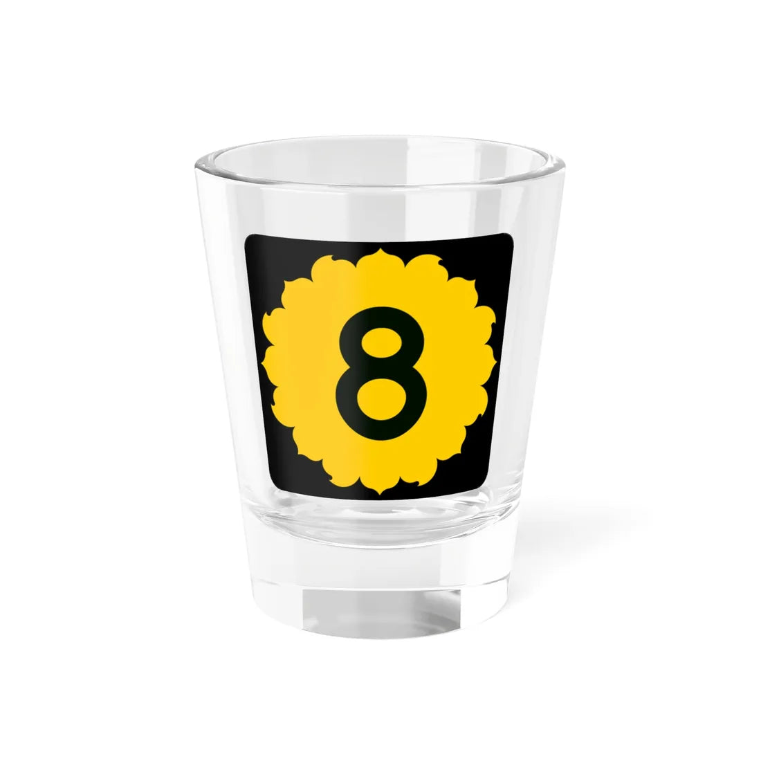 K-8 (Kansas) (Road Sign) Shot Glass 1.5oz 1.5oz - Go Mug Yourself