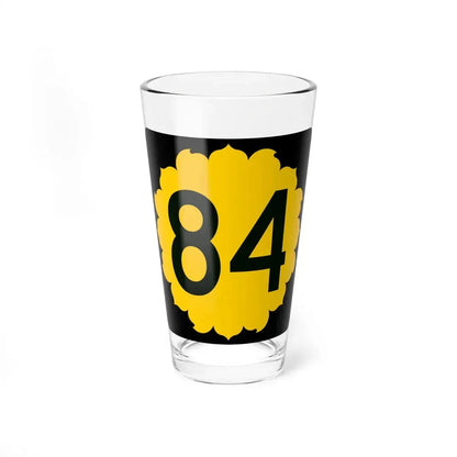 K-84 (Kansas) (Road Sign) Pint Glss 16oz 16oz - Go Mug Yourself