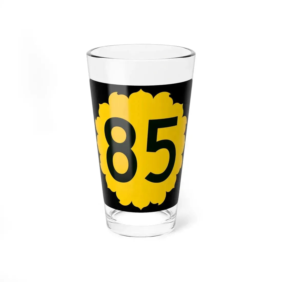 K-85 (Kansas) (Road Sign) Pint Glass 16oz 16oz - Go Mug Yourself