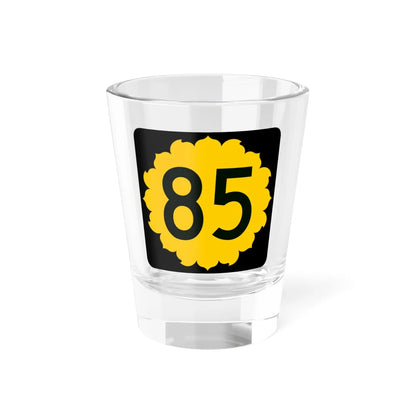 K-85 (Kansas) (Road Sign) Shot Glass 1.5oz 1.5oz - Go Mug Yourself