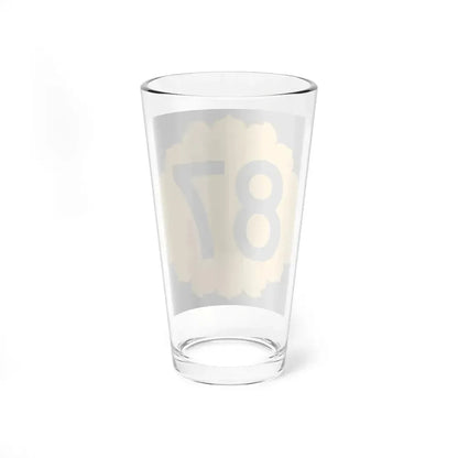 K-87 (Kansas) (Road Sign) Pint Glss 16oz - Go Mug Yourself