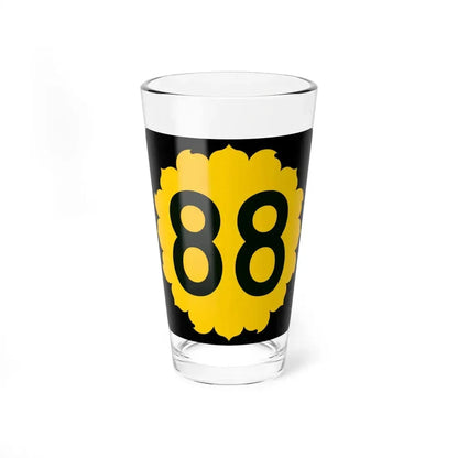 K-88 (Kansas) (Road Sign) Pint Glass 16oz 16oz - Go Mug Yourself