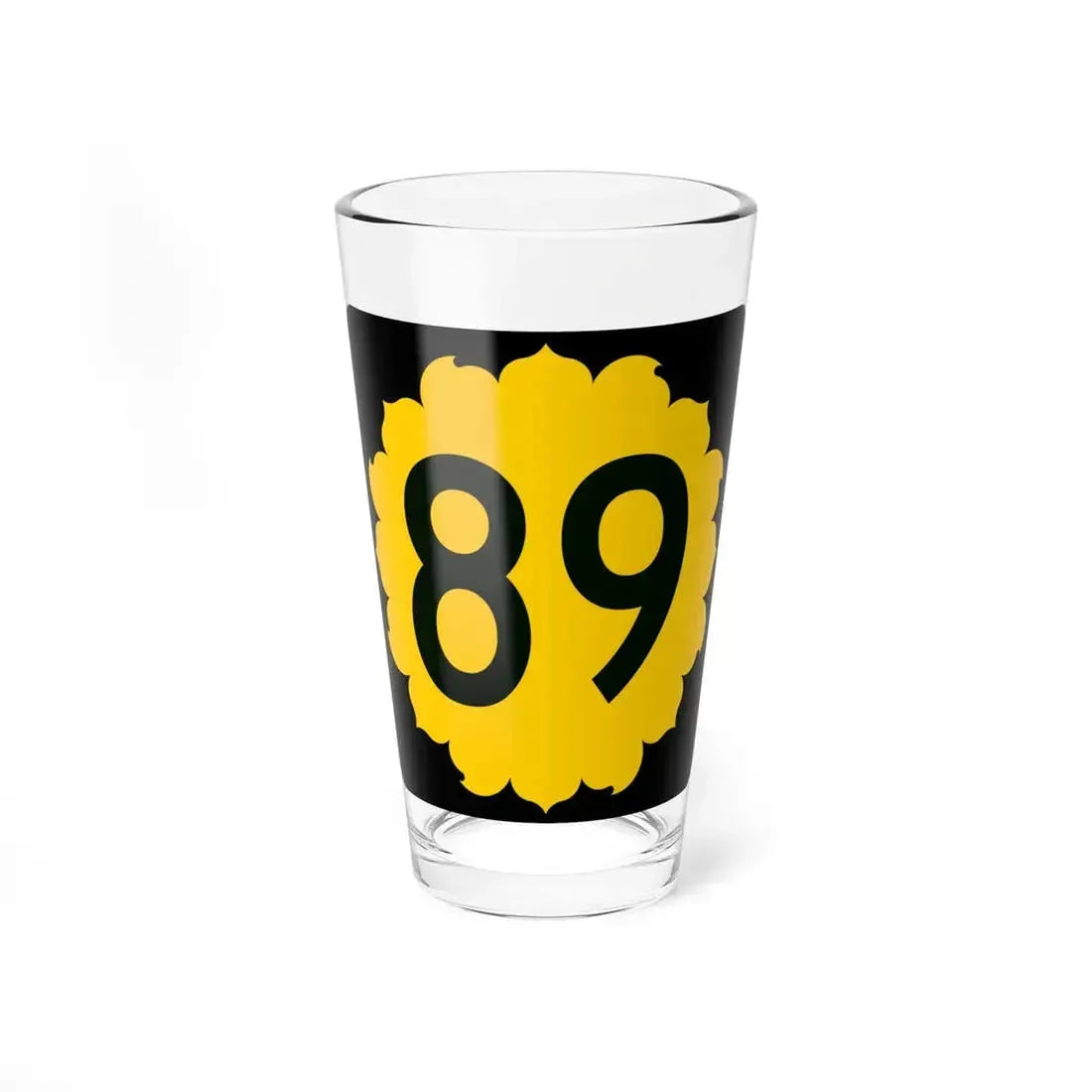 K-89 (Kansas) (Road Sign) Pint Glass 16oz 16oz - Go Mug Yourself