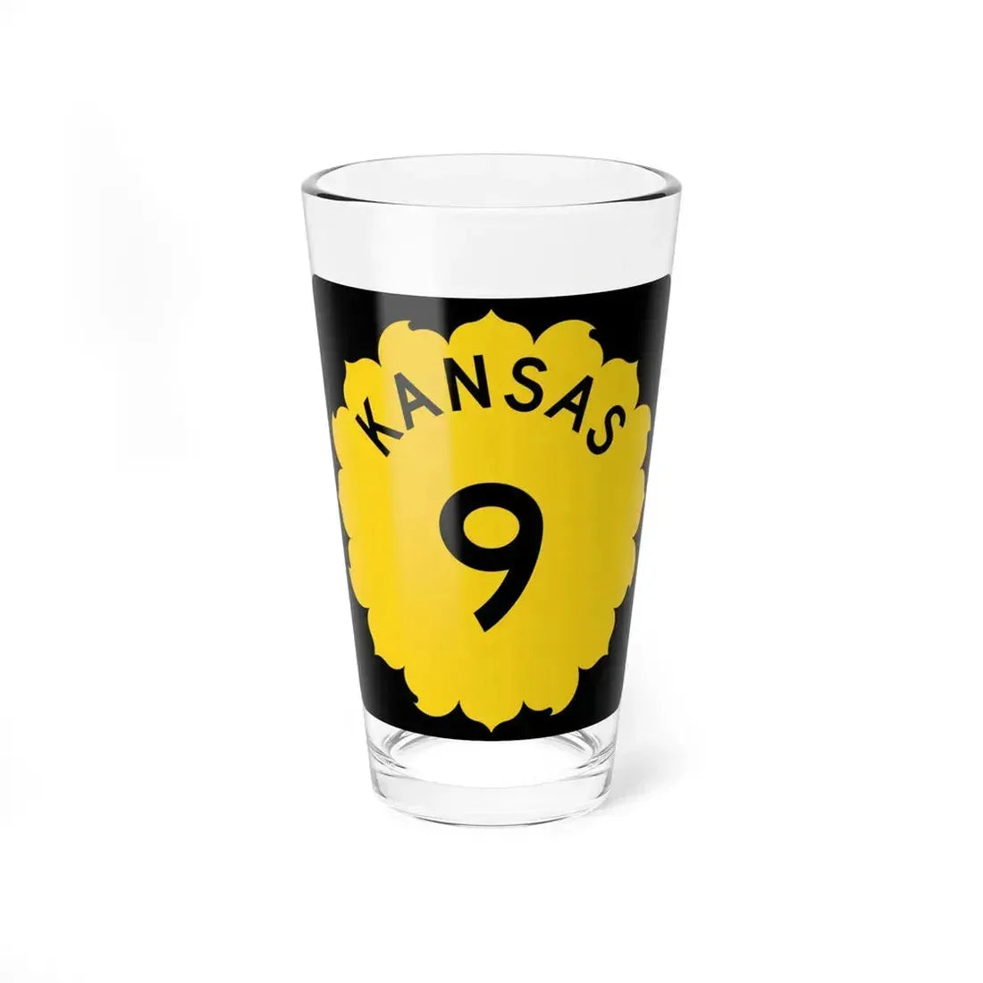 K-9 1962 (Kansas) (Road Sign) Pint Glass 16oz 16oz - Go Mug Yourself