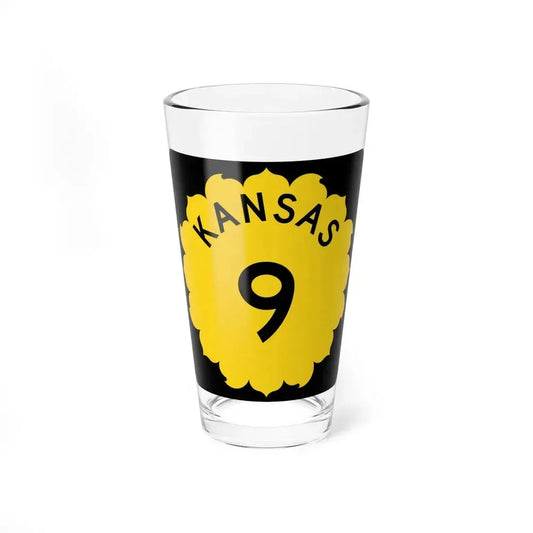 K-9 1962 (Kansas) (Road Sign) Pint Glass 16oz 16oz - Go Mug Yourself