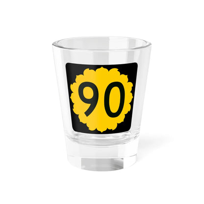 K-90 (Kansas) (Road Sign) Shot Glass 1.5oz 1.5oz - Go Mug Yourself