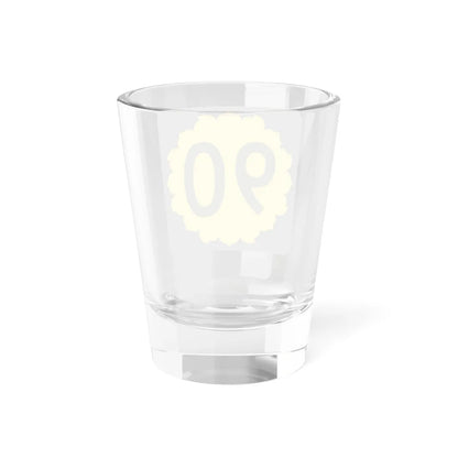 K-90 (Kansas) (Road Sign) Shot Glass 1.5oz - Go Mug Yourself