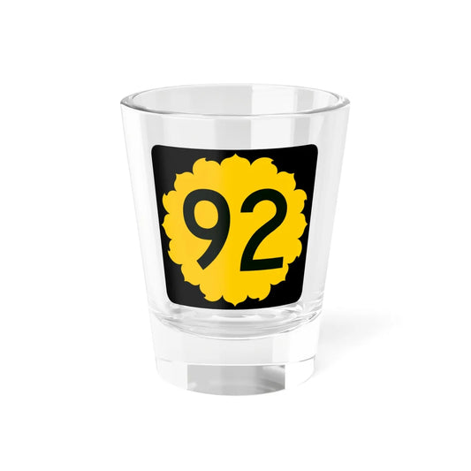 K-92 (Kansas) (Road Sign) Shot Glass 1.5oz 1.5oz - Go Mug Yourself