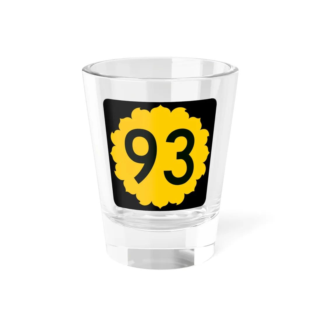 K-93 (Kansas) (Road Sign) Shot Glass 1.5oz 1.5oz - Go Mug Yourself
