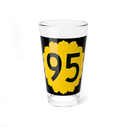K-95 (Kansas) (Road Sign) Pint Glass 16oz 16oz - Go Mug Yourself