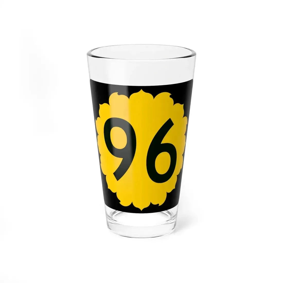 K-96 (Kansas) (Road Sign) Pint Glass 16oz 16oz - Go Mug Yourself