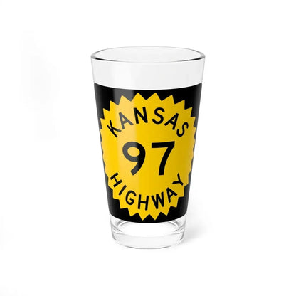 K-97 1948 (Kansas) (Road Sign) Pint Glass 16oz 16oz - Go Mug Yourself