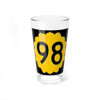 K-98 (Kansas) (Road Sign) Pint Glss 16oz 16oz - Go Mug Yourself