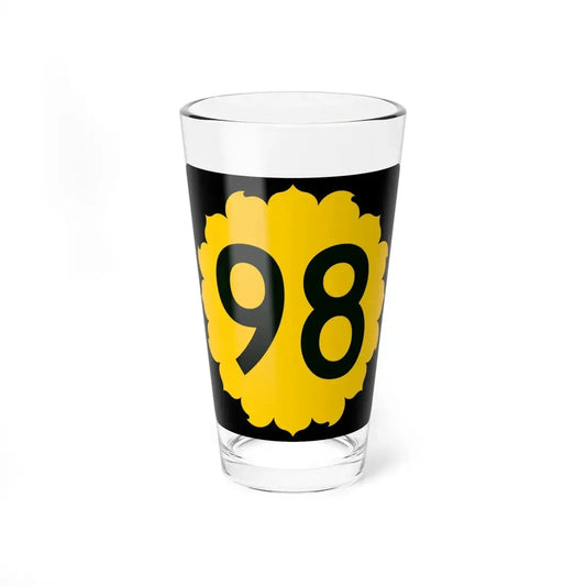 K-98 (Kansas) (Road Sign) Pint Glss 16oz 16oz - Go Mug Yourself