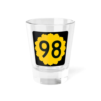 K-98 (Kansas) (Road Sign) Shot Glass 1.5oz 1.5oz - Go Mug Yourself