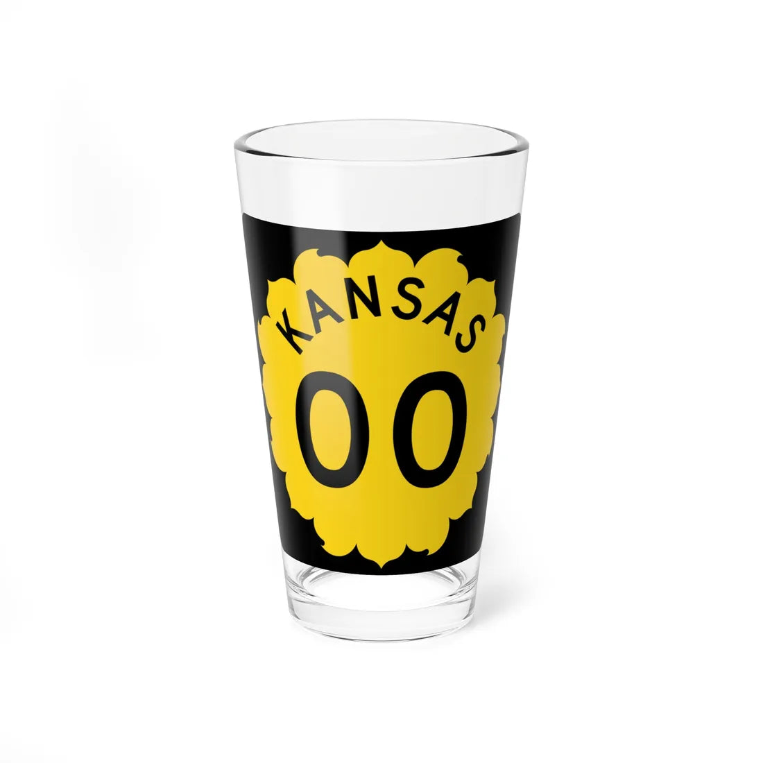 K-template 1962 (Kansas) (Road Sign) Pint Glss 16oz 16oz - Go Mug Yourself