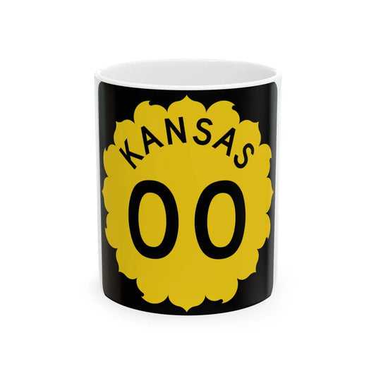 K-template 1962 (Kansas) (Road Sign) White Coffee Mug 11oz - Go Mug Yourself