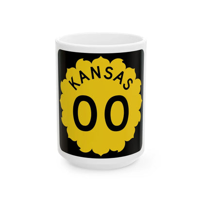 K-template 1962 (Kansas) (Road Sign) White Coffee Mug 15oz - Go Mug Yourself