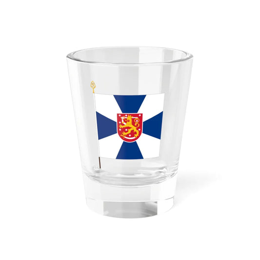 Kaartin jääkärirykmentin lippu (Finland) Shot Glass 1.5oz 1.5oz - Go Mug Yourself