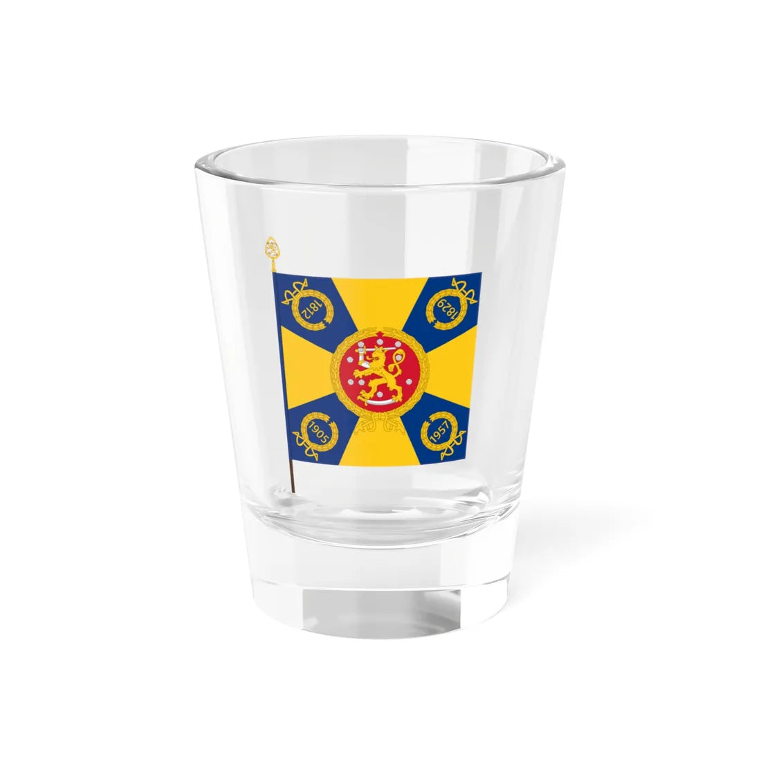 Kaartin pataljoonan lippu (Finland) Shot Glass 1.5oz 1.5oz - Go Mug Yourself