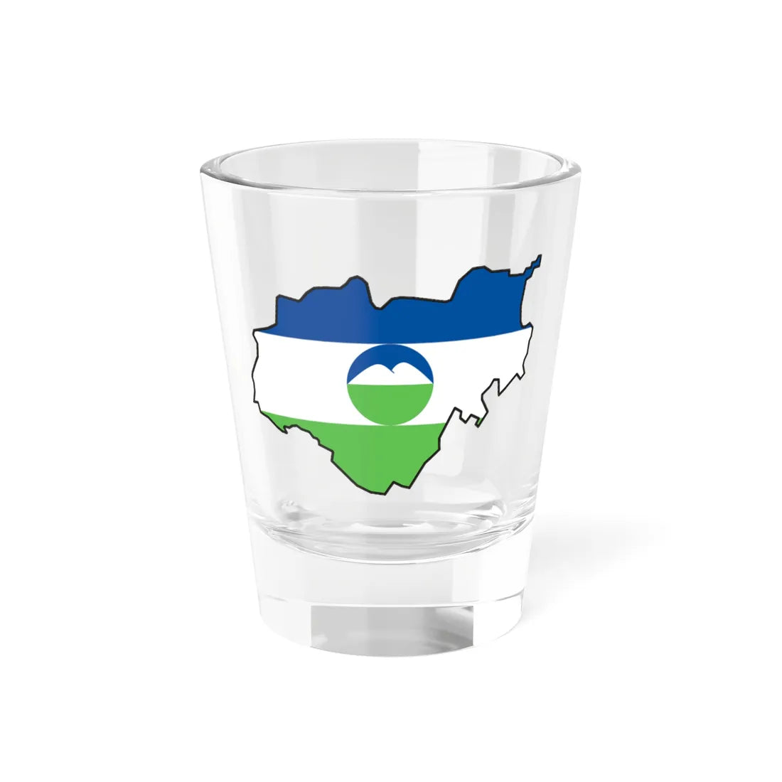 Kabardin-Balkar-geo-stub (Russia) Shot Glass 1.5oz 1.5oz - Go Mug Yourself