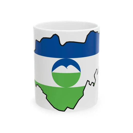 Kabardin-Balkar-geo-stub (Russia) White Coffee Mug 11oz - Go Mug Yourself