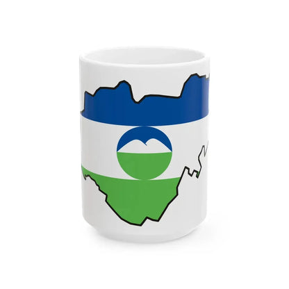 Kabardin-Balkar-geo-stub (Russia) White Coffee Mug 15oz - Go Mug Yourself