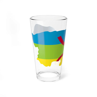 Kabylie Flag Map (Algeria) Pint Glass 16oz - Go Mug Yourself