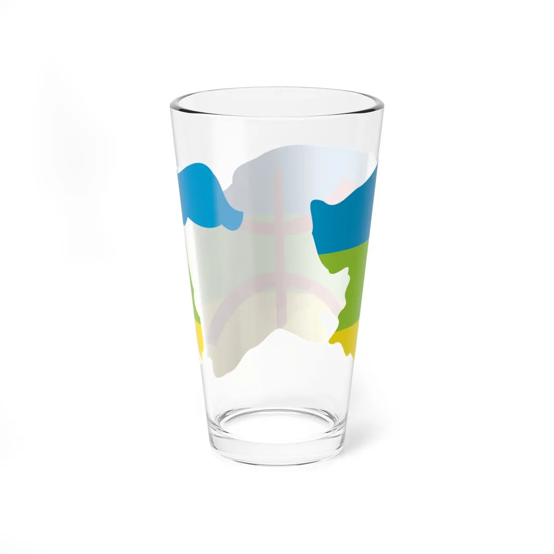 Kabylie Flag Map (Algeria) Pint Glass 16oz - Go Mug Yourself