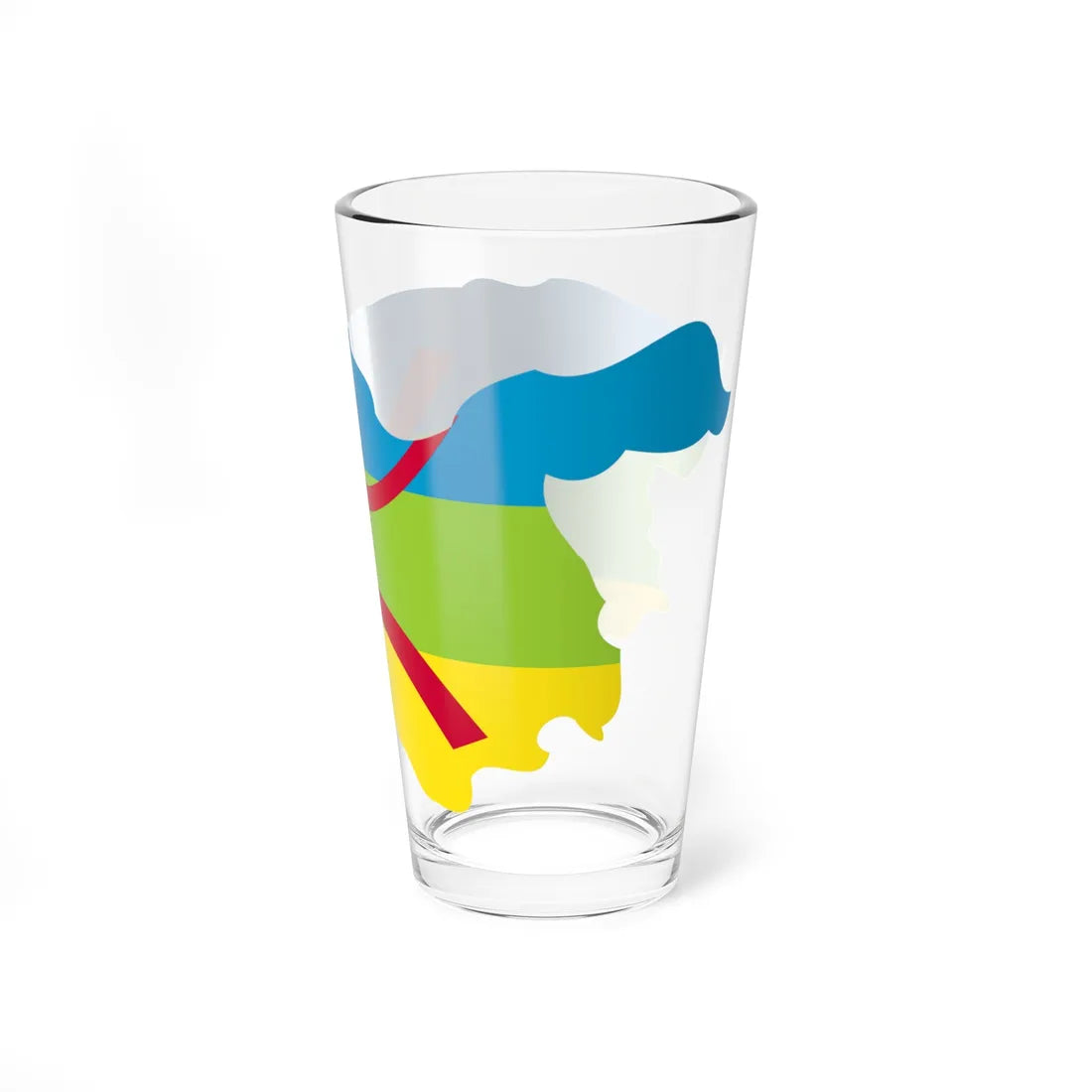Kabylie Flag Map (Algeria) Pint Glass 16oz - Go Mug Yourself