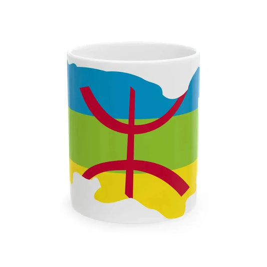 Kabylie Flag Map (Algeria) White Coffee Mug 11oz - Go Mug Yourself