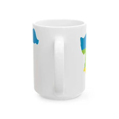 Kabylie Flag Map (Algeria) White Coffee Mug - Go Mug Yourself