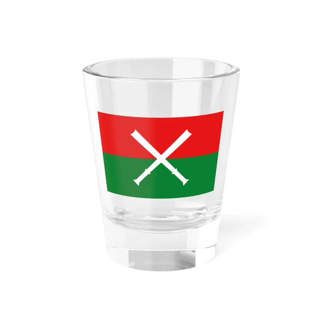 Kachin People Flag (Myanmar) Shot Glass 1.5oz 1.5oz - Go Mug Yourself