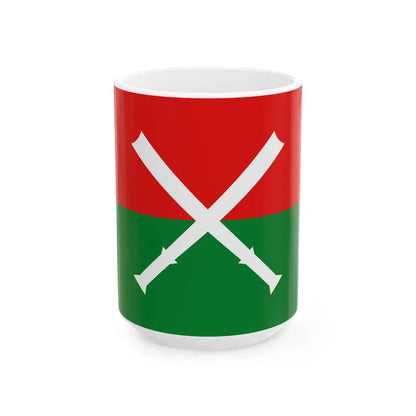 Kachin People Flag (Myanmar) White Coffee Mug 15oz - Go Mug Yourself
