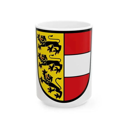 Kaernten shield CoA (Austria) White Coffee Mug 15oz - Go Mug Yourself
