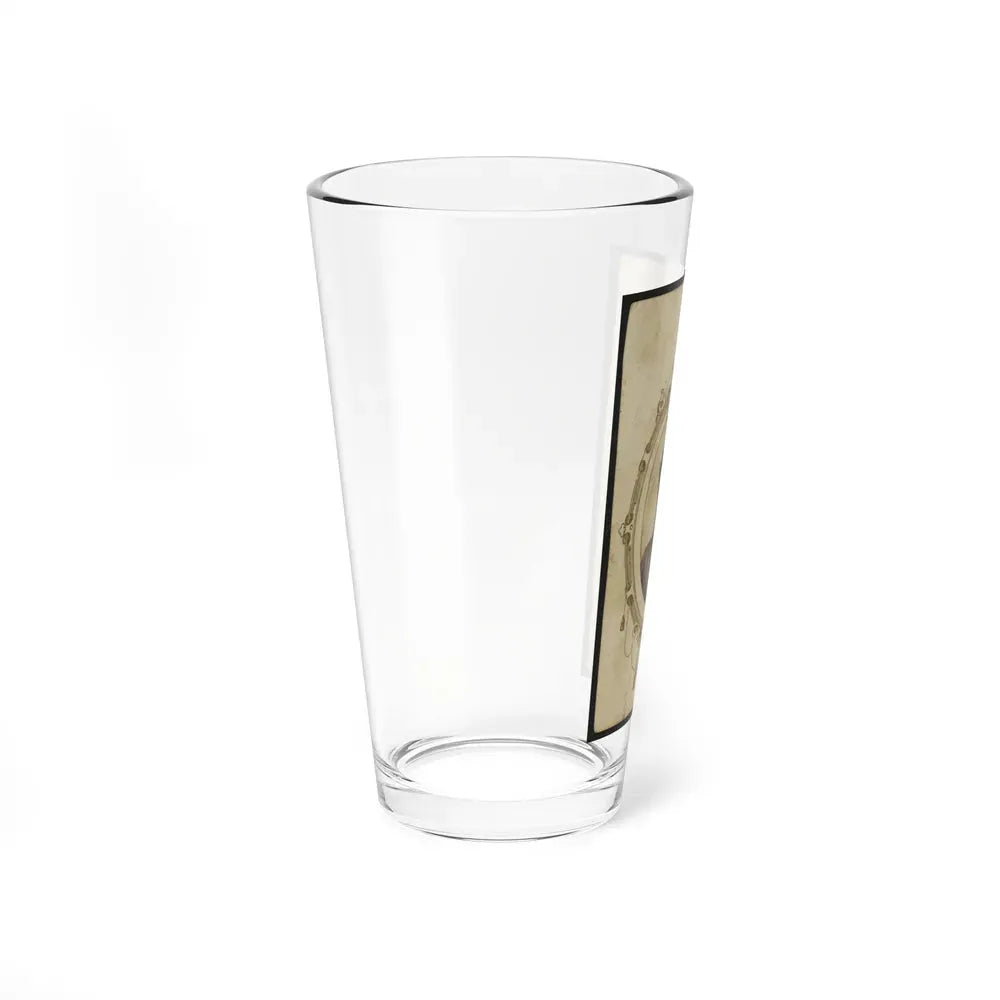 Kager Mays, African American Soldier, Half-Length Portrait, Facing Front (U.S. Civil War) Pint Glass 16oz - Go Mug Yourself