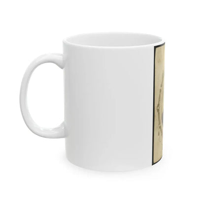 Kager Mays, African American Soldier, Half-Length Portrait, Facing Front (U.S. Civil War) White Coffee Mug - Go Mug Yourself